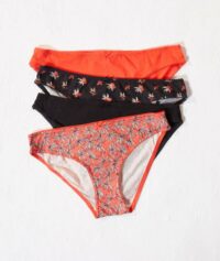 Lot de 4 slips imprimés - EMMA  - Rouge - Femme - Etam