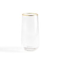 Lot de 4 verres à eau striés Lurik Transparent LA REDOUTE INTERIEURS