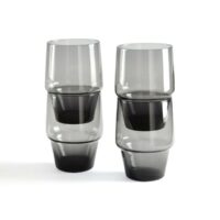 Lot de 4 verres empilables