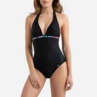 Maillot 1 pièce décoleté plongeant Prongo Noir B&M