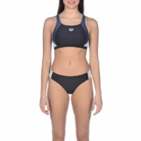 Maillot 2 pièces piscine Ren Noir/Blanc Arena