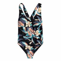 Maillot de bain 1 pièce Beach Classics Anthracite;Bleu - Mood Indigo Flying Flowers S Roxy