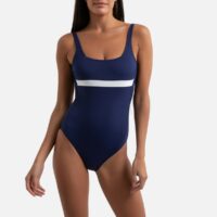 Maillot de bain 1 pièce Bleu Marine/Ivoire;Noir/Ivoire LA REDOUTE COLLECTIONS