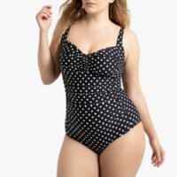 Maillot de bain 1 pièce amincissant à pois Imprimé Pois LA REDOUTE COLLECTIONS PLUS