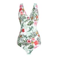 Maillot de bain 1 pièce amincissant imprimé fleurs Imprimé Exotique LA REDOUTE COLLECTIONS PLUS