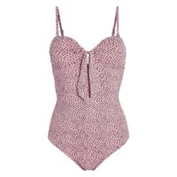 Maillot de bain 1 pièce bustier à pois Imprimé Pois Fond Rose LA REDOUTE COLLECTIONS