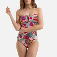 Maillot de bain 1 pièce bustier imprimé fleurs Imprimé Fleurs LA REDOUTE COLLECTIONS