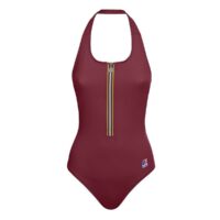 Maillot de bain 1 pièce dos-nu SYLVIE Rouge K-way