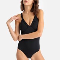 Maillot de bain 1 pièce forme foulard Noir Anne weyburn