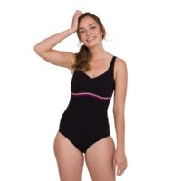 Maillot de bain 1 pièce piscine ContourLuxe Noir Speedo