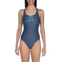 Maillot de bain 1 pièce piscine Gris Arena