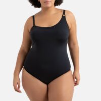 Maillot de bain amincissant en polyamide recyclé Noir LA REDOUTE COLLECTIONS PLUS