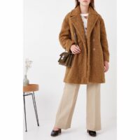 Manteau ample bouclette MINNO Camel PAUL AND JOE SISTER