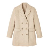 Manteau double boutonnage Beige Chiné LA REDOUTE COLLECTIONS