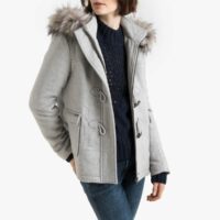 Manteau duffle coat à capuche Gris Clair Pepe Jeans