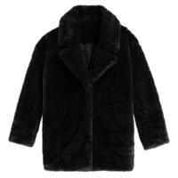 Manteau imitation fourrure Noir LA REDOUTE COLLECTIONS