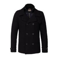 Manteau laine Bleu Marine - Noir PETROL INDUSTRIES