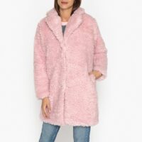 Manteau long aspect peluche Rose SAMSOE AND SAMSOE