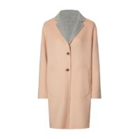 Manteau mi-long boutonné Rose/Gris Tommy Hilfiger