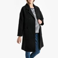 Manteau mi-long de grossesse Noir LA REDOUTE COLLECTIONS