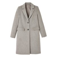 Manteau mi-long droit Noir;Gris Chiné Moyen;Taupe LA REDOUTE COLLECTIONS