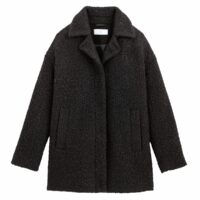 Manteau mi-long effet bouclette Noir LA REDOUTE COLLECTIONS