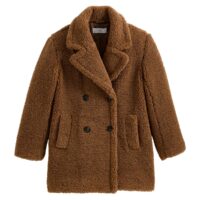 Manteau mi-long imitation fourrure Noir;Camel;Beige Clair LA REDOUTE COLLECTIONS