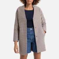 Manteau mi-long jacquard Jacquard LA REDOUTE COLLECTIONS