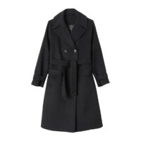 Manteau peignoir double boutonnage Noir LA REDOUTE COLLECTIONS