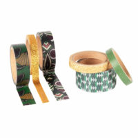 Masking tapes verts et dorés à motifs Maisons du Monde