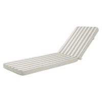 Matelas pour bain de soleil rayé beige et blanc Maisons du Monde