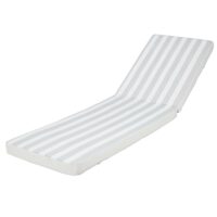 Matelas pour bain de soleil rayé gris et blanc Maisons du Monde