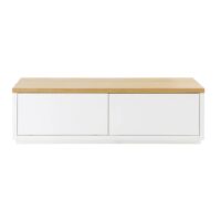 Meuble TV 2 portes blanc L140 Austral Maisons du Monde