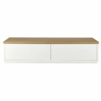 Meuble TV 2 portes blanc L180 Austral Maisons du Monde