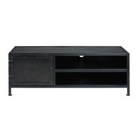 Meuble TV indus 1 porte en métal noir Edison Maisons du Monde