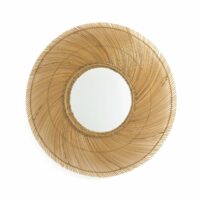 Miroir XXL bâton de noix de coco ø 90cm Tiara Naturel AM.PM