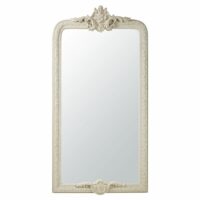 Miroir à moulures en paulownia gris 90x176 Maisons du Monde