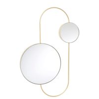 Miroir double en métal doré 60x90 Maisons du Monde