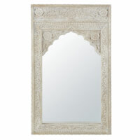 Miroir en manguier sculpté blanchi 80x130 Maisons du Monde