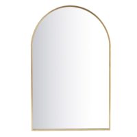 Miroir en métal doré 77x120 Maisons du Monde