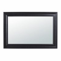 Miroir en paulownia noir à moulures 95x140 Maisons du Monde