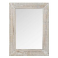 Miroir en sapin blanchi 55x75 Maisons du Monde