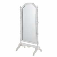 Miroir psyché en manguier blanc à moulures 83x169 Maisons du Monde