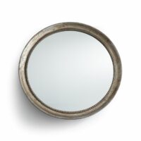 Miroir rond Ø100 cm AFSAN Noir - Doré Vieilli LA REDOUTE INTERIEURS