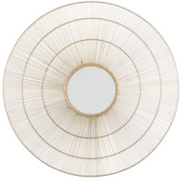 Miroir rond concave en métal doré D98 Maisons du Monde