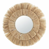 Miroir rond en fibre végétale D110 Maisons du Monde