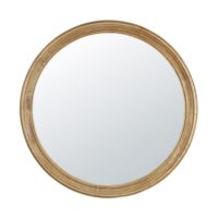 Miroir rond en hévéa à moulures D90 Maisons du Monde