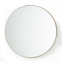 Miroir rond en laiton Ø120 cm