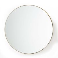 Miroir rond en laiton Ø90 cm