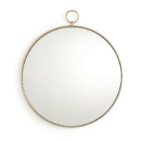 Miroir rond en laiton